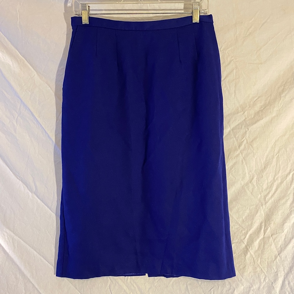 Women's Napa Studio Blue Lined Skirt Size 10